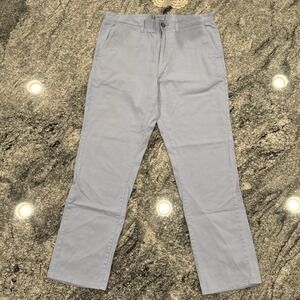 Johnnie-O Khaki Pants Mens 36x32 Gray Blue #528